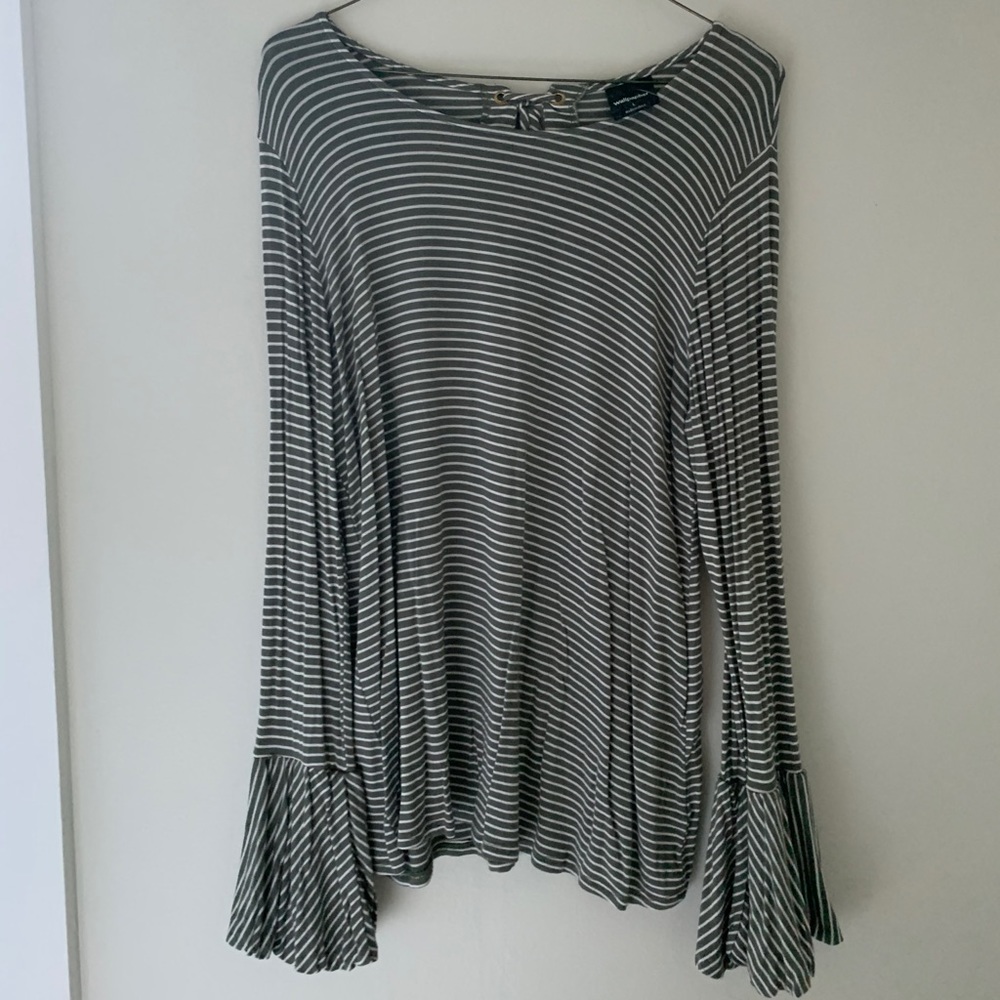 Striped long sleeve tee